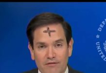 Marco Rubio y su declaración de fe con la cruz de ceniza en la frente